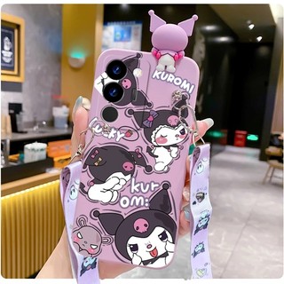 Sang Trọng 3D Hoạt Hình Dễ Thương Mặt Dây Chuyền Dây Dành Cho Honor 400 X9C Smart 400 Lite Magic 8 7 Lite X9D X7D X6C X8C Thời Trang Cô Gái Mềm Vỏ Điện Thoại Tpu