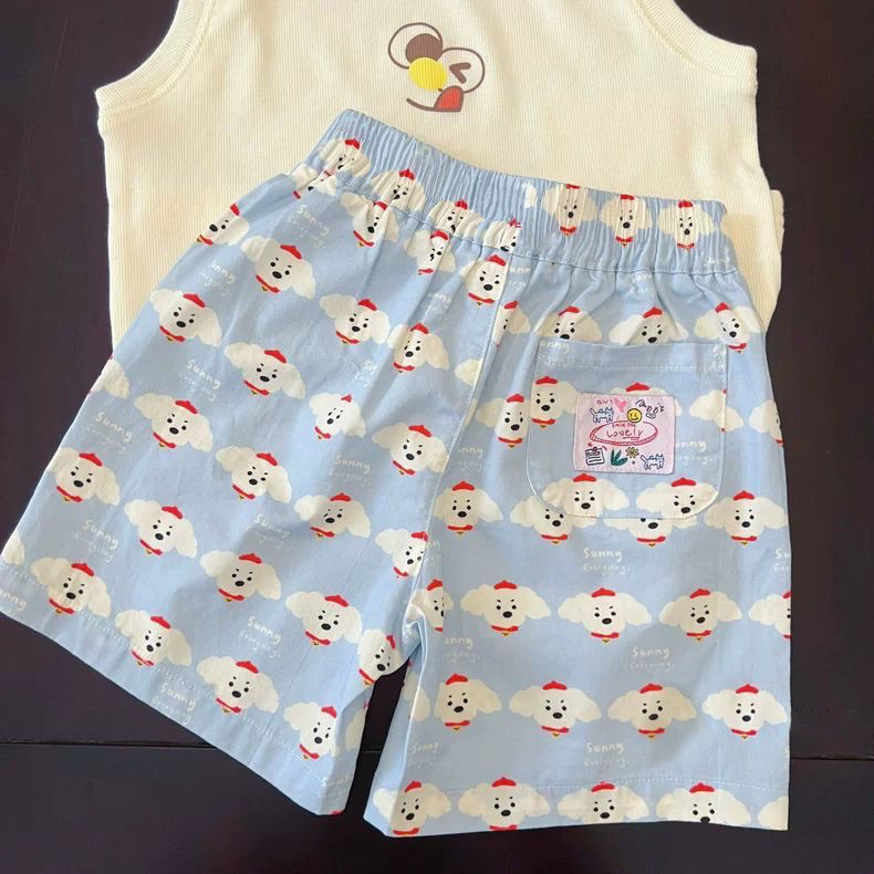 Quần Short Bé Gái In Hình Mùa Hè 80-130 Size 1D9Z