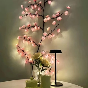 Đèn LED hoa anh đào , Đèn trang trí tường LED 72 sáng tạo, Quà tặng Đèn nhánh hoa có thể uốn cong trang trí tự làm phát