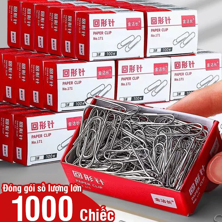 Ghim kẹp giấy A4 văn phòng phẩm nhiều màu, kim loại cao cấp bền đẹp, phụ kiện kẹp tài liệu hiệu quả cho công sở