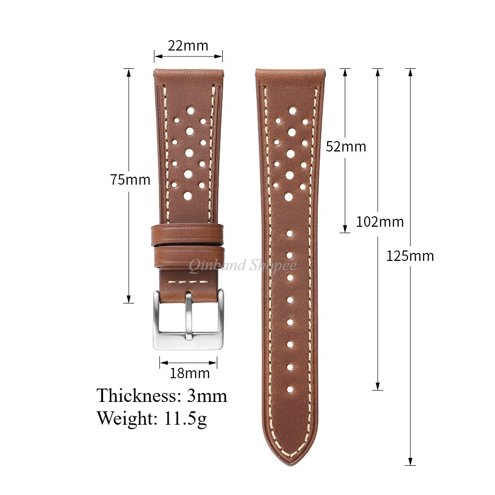 Racing Rally Vintage Dây đeo đồng hồ da thật bằng dầu cho SEIKO Diver 18mm 20mm 22mm 24mm Dây đeo đồng hồ Vòng đeo tay dành cho nam nữ