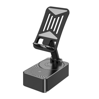 Loa Bluetooth kiêm giá đỡ điện thoại 2 trong 1, sạc xoay đa năng, hỗ trợ livestream, tiện lợi cho người lười (hàng tốt