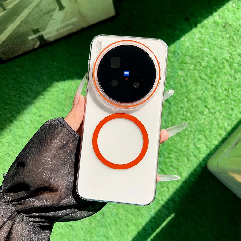 Dành Cho vivo x300pro Ốp Điện Thoại Từ Tính Trong Suốt Cao Cứng S30Promini Từ Tính Mạnh x200 Dopamine Màu Phù Hợp Với Trong Suốt