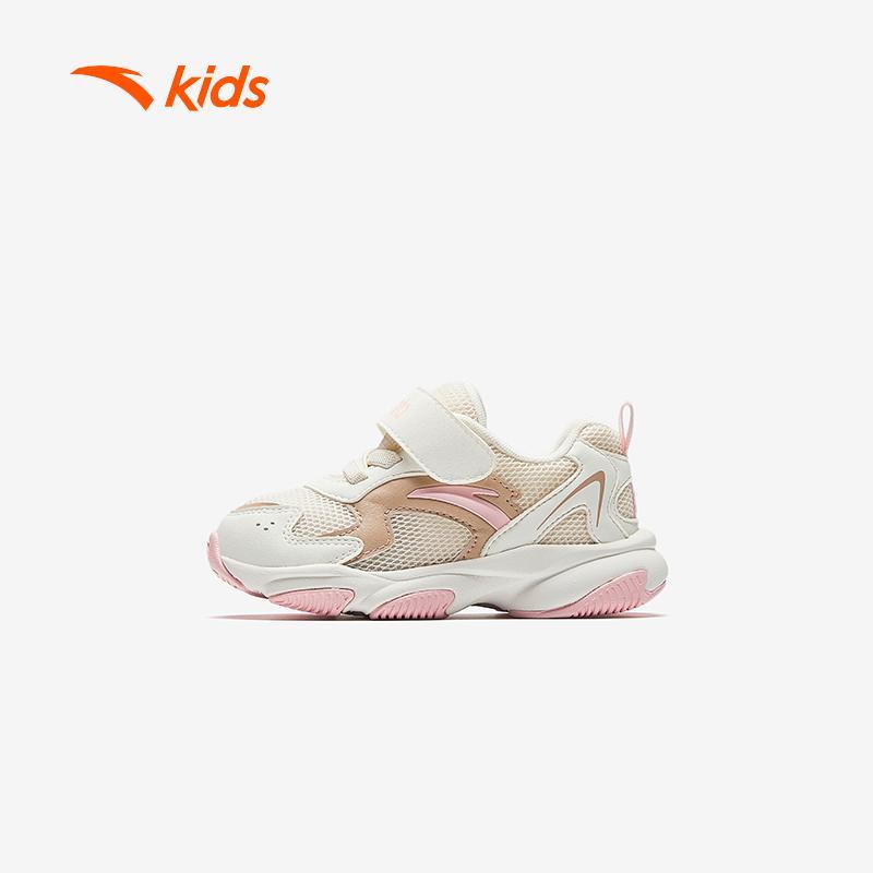 ANTA Kids Toddler Stage 2 Giày Tập Đi Bé Gái Khóa Dán Tiện Lợi, Êm Nhẹ Hạn Chế Trơn Trượt A22430003H