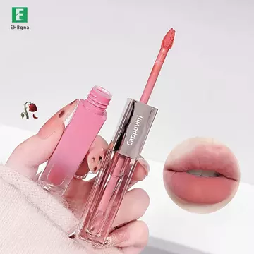 [EHB-t] Cappuvini Hai Đầu Khỏa Thân Mousse Môi Bùn Nhung Matte Lipsti Nonsti Gương Son Tint Trang Điểm Nước Bóng Áo Mưa Màu Trơn Son Dầu Mới