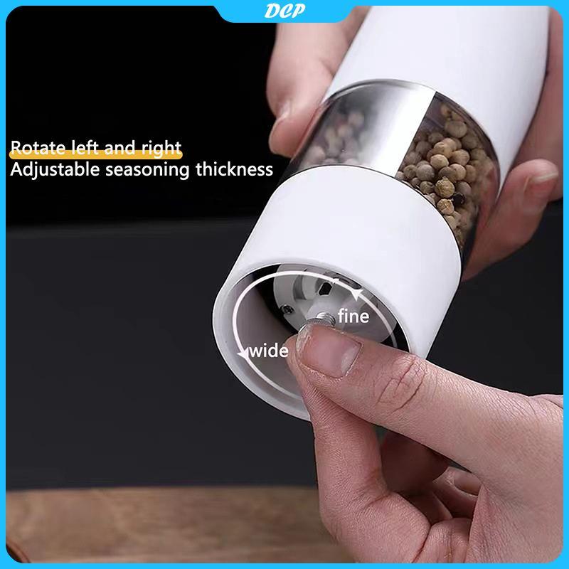 [DCP] Máy xay muối tiêu điện với đèn LED điều chỉnh Coarseness-1Pcs [VN]
