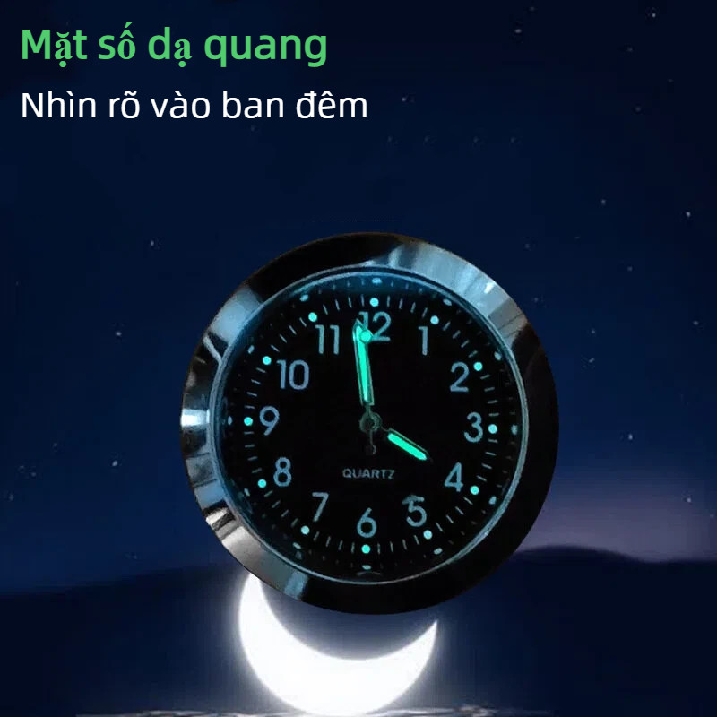 Đồng Hồ Xe Máy Phát Sáng Chống Nước - Cho Xe Điện Vinfast Feliz, Evo & Mọi Xe Máy , Dễ Lắp