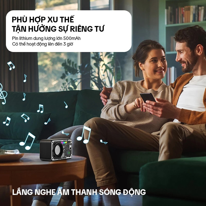 𝐓𝐞𝐜𝐡𝐒𝐭𝐨𝐫𝐞 Loa Bluetooth LED 5.3 Hệ thống âm thanh vòm, kết nối với máy tính để bàn và ĐT