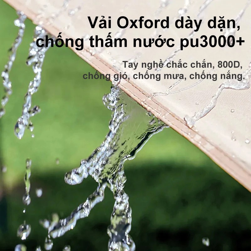 Tấm tăng lều tank bạt che nắng chống mưa, bạt lót cắm trại du lịch dã ngoại dày rộng, màu săc mát mẻ