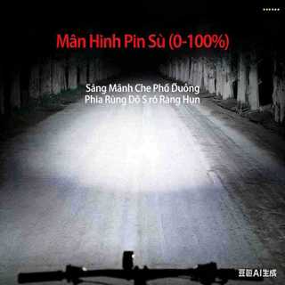 Đèn xe đạp IPX4 chống nước | Nhiều chế độ sáng linh hoạt | Phạm vi chiếu sáng rộng | Màn hình kỹ thuật số hiện đại