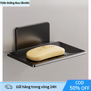 【COD】Bộ khay đựng xà phòng chống thấm nước, dán trực tiếp lên tường gạch hoặc kính, tiết kiệm không gian và dễ dàng lau