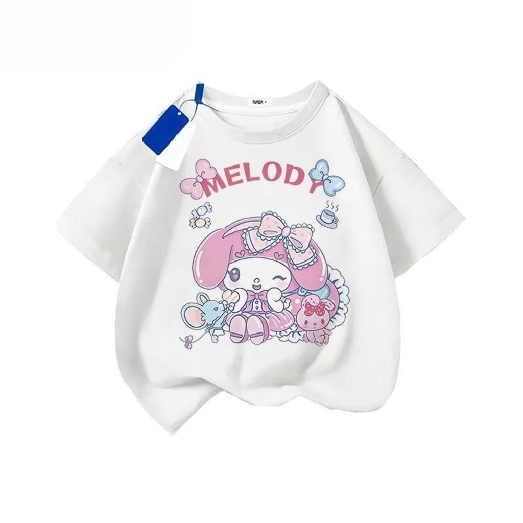 mịn mềm thoải mái in xinh xắn Áo thun 100% cotton nữ 2025