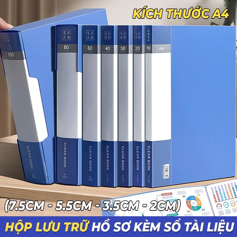 File lá đựng tài liệu A4 - Hộp đựng tài liệu văn phòng A4 cao cấp, chất lượng vượt trội, mang đến sự ngăn nắp tối ưu