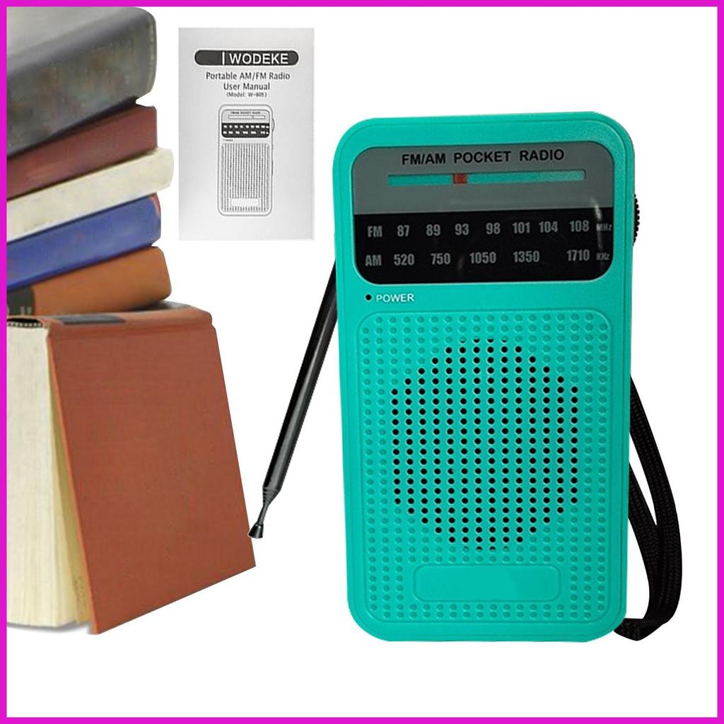 Loa không dây vô tuyến di động nhỏ bỏ túi đài FM có con trỏ chạy bằng pin điện tử cho nữ lyuvn