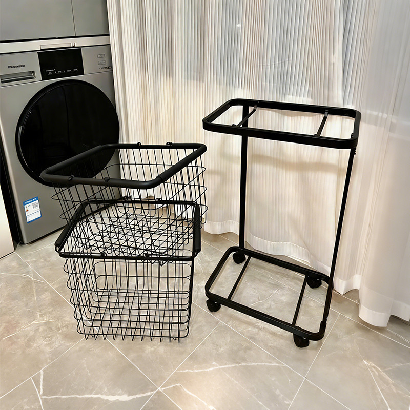 𝐎𝐥𝐢𝐟𝐞 Giỏ Đựng Quần Áo Hai Lớp Giỏ Đựng Quần Áo Có Bánh Xe Kệ Tầng Đa Năng Giá Treo Đồ Nhà Tắm