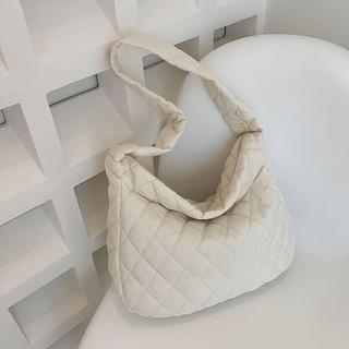 Túi đeo vai kẻ sọc WOAY Cotton có đệm nhẹ Túi đeo nách lớn