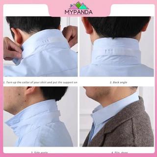 MYPANDA Áo sơ mi có cổ adjustable, hỗ trợ đứng cổ và chống cuộn - Bao gồm phụ kiện vải.