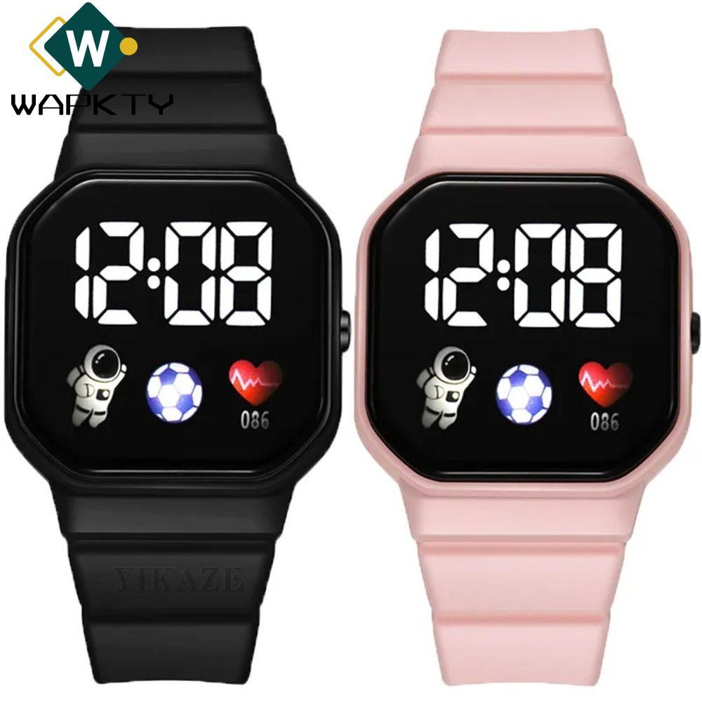 Đồng hồ thể thao trẻ em WAPKTY, Đồng hồ kỹ thuật số LED Spaceman thời trang, Dây đeo silicon chống thấm nước Qulaity cao Đồng hồ đeo tay điện tử Trẻ em bé trai bé gái Quà tặng