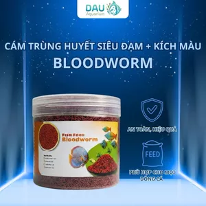Thức Ăn Cám Trùng Huyết Cá Cảnh Blood Worm Bites - Tăng Màu Nhanh, Giàu Dinh Dưỡng