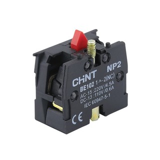 (Freeship) Nút nhấn nhả Đỏ Vàng Xanh không đèn phi 22,NP2-EA, Hãng Chint (Hàng Xuất Khẩu EU)