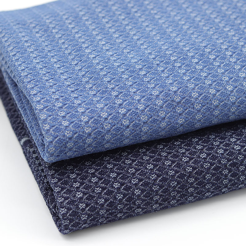 Dệt kết cấu hình thoi vải denim floret jacquard - Chất liệu may đồ handmade