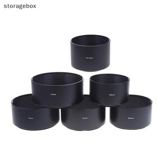 [Hộp đựng] 40.5mm 43mm 46mm 49mm 52mm 55mm 58mm 62mm 67mm 72mm 77mm Ống kính kim loại dài cho ống kính máy ảnh Tấm che nắng đa năng Đẹp