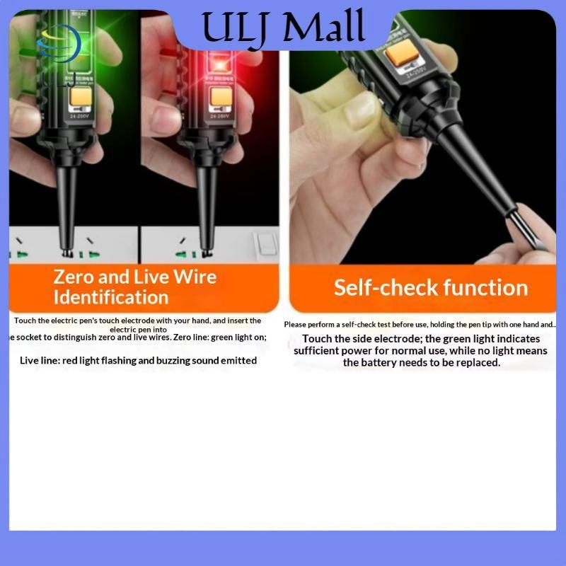 ULJ 1 / 3 Cái Đèn Màu Nổi Bật Phát Hiện Điện Áp AC Chuyên Nghiệp B15 Bút Thử Cảm Ứng Dụng Cụ Kiểm Tra Tua Vít Điện.