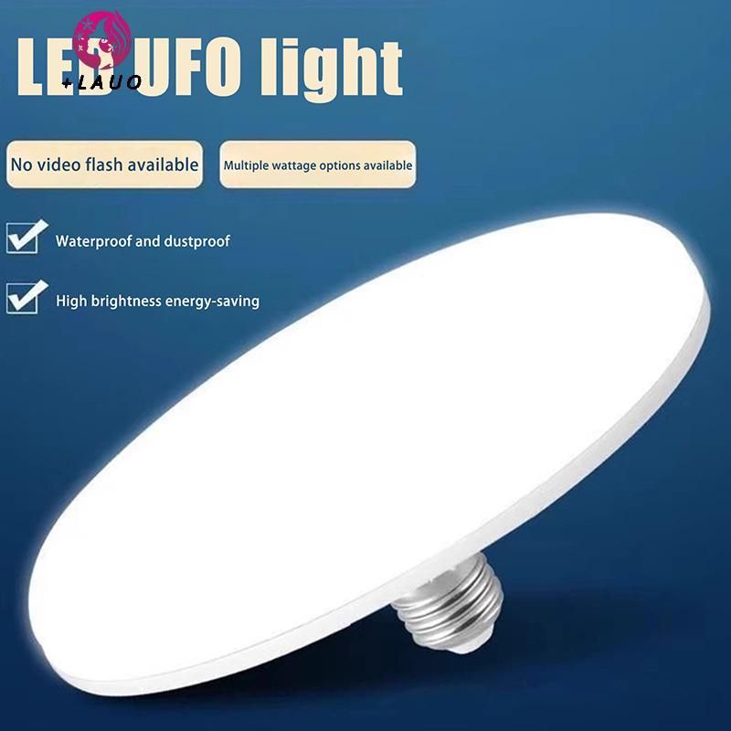 Springevenstar 1 Cái 20-200W Chiếu Sáng Trong Nhà Đĩa Bay Đèn Trần Đèn Nhà Để Xe Bóng Đèn LED AC 220v E27 Đế Đèn Tiết Kiệm Năng Lượng Gia Đình Springevenstar