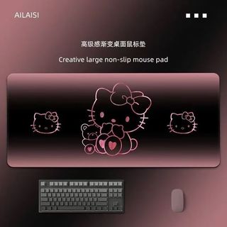 Cảm Giác Chuyển Đổi Miếng Lót Chuột Màu Đen Hồng Phong Cách Tối Giản Quá Khổ Morandi Bàn Chơi Game Bàn Phím Bàn Phím Đệm
