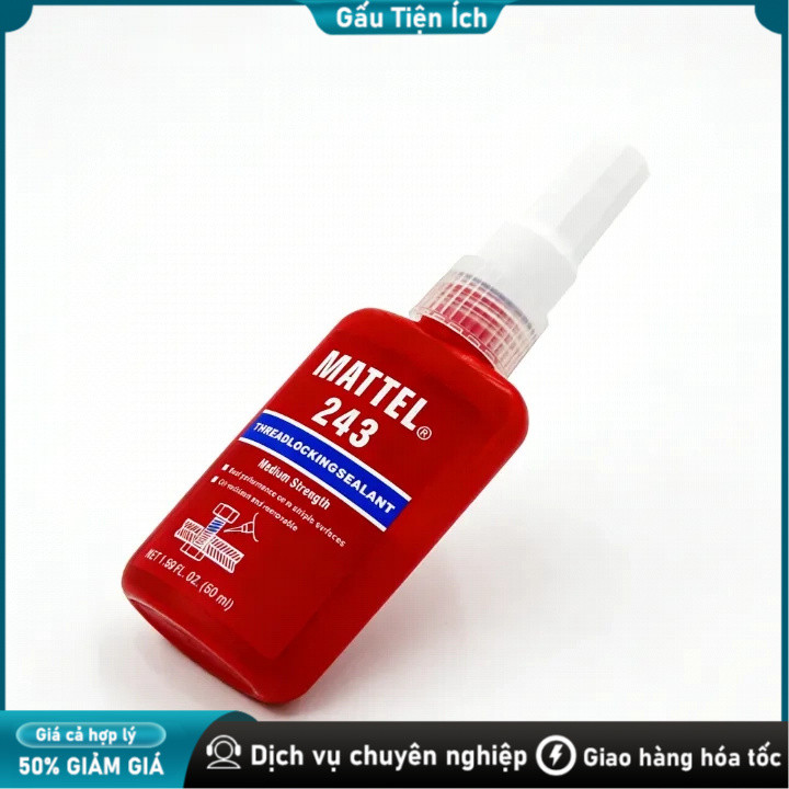 Keo dán ren chống ăn mòn bulong Keo khoá ren / Keo dán ren，Thay thế vòng đệm phẳng, vênh，Chống rung / Chống xoay