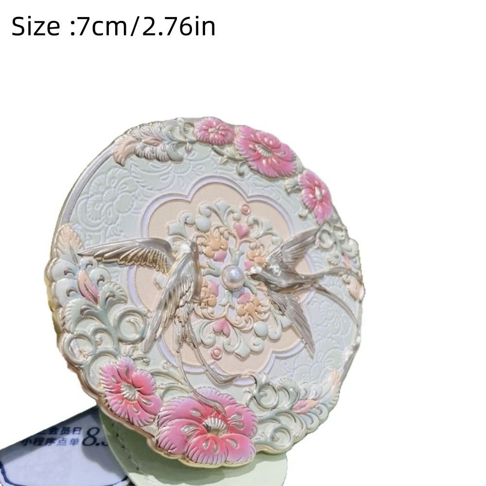 [Vận chuyển nhanh] Gương Mini SIMPLEAID, Dụng cụ mỹ phẩm phong cách Trung Quốc cổ điển, Quà tặng gương trang điểm túi hoa mẫu đơn cầm tay thời trang