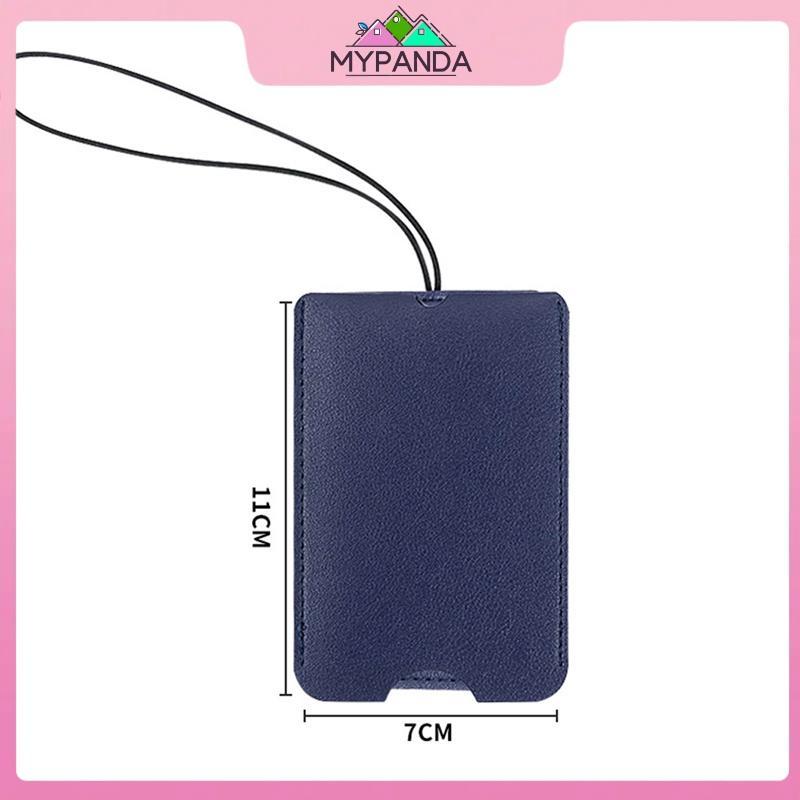 MYPANDA Thẻ hành lý di động Phụ kiện du lịch Vali da PU Nhận dạng tên Thẻ địa chỉ.