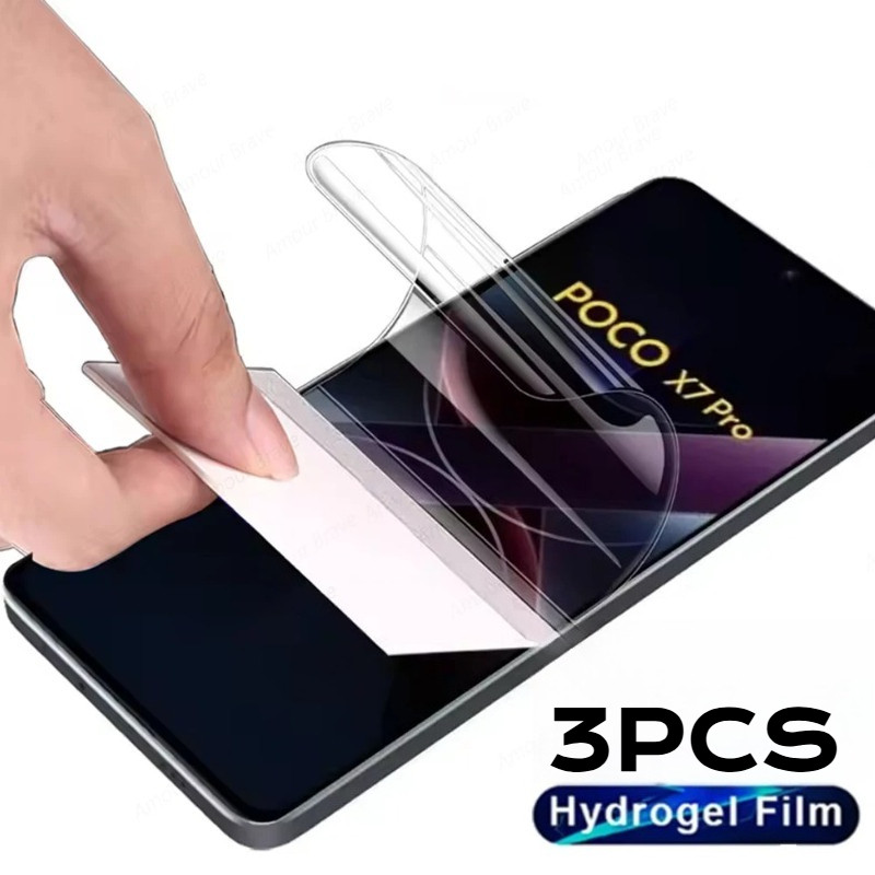 3 Bộ Phim Mềm Hydrogel Cho Xiaomi PocoX8 PocoX7 PocoX6 PocoX5 Mờ Và Chống Gián Điệp Bảo Vệ Màn Hình Riêng Tư Cho Xiaomi Poco X8 X7 X6 X5 Pro Max Neo HD Phim Chống Ánh Sáng Xanh