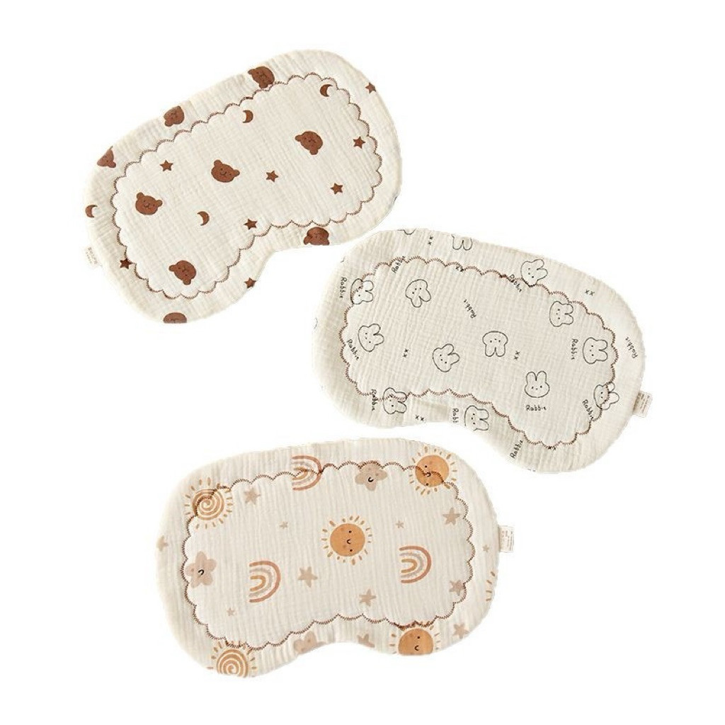 Gối Xô Nhăn Sơ Sinh Gối Lót Đầu Thấm Hút An Toàn DouDou A01