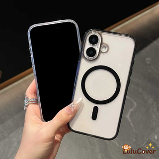 Ốp Từ Tính Siêu Trong Suốt Tương Thích Cho OPPO A6 Pro A5 A5i Pro A5X A5S A3S A3 Pro A3X A15 A15S A12E A9 A5 2020 ACE 2 5G 4G Ốp điện thoại Mềm Chống Sốc Trong Suốt Đơn Giản