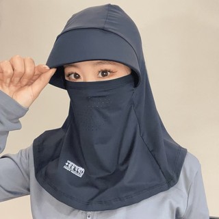 Mặt nạ chống nắng tích hợp mũ và dây đeo cổ - Chống tia UV, phù hợp cho mùa hè đi xe đạp