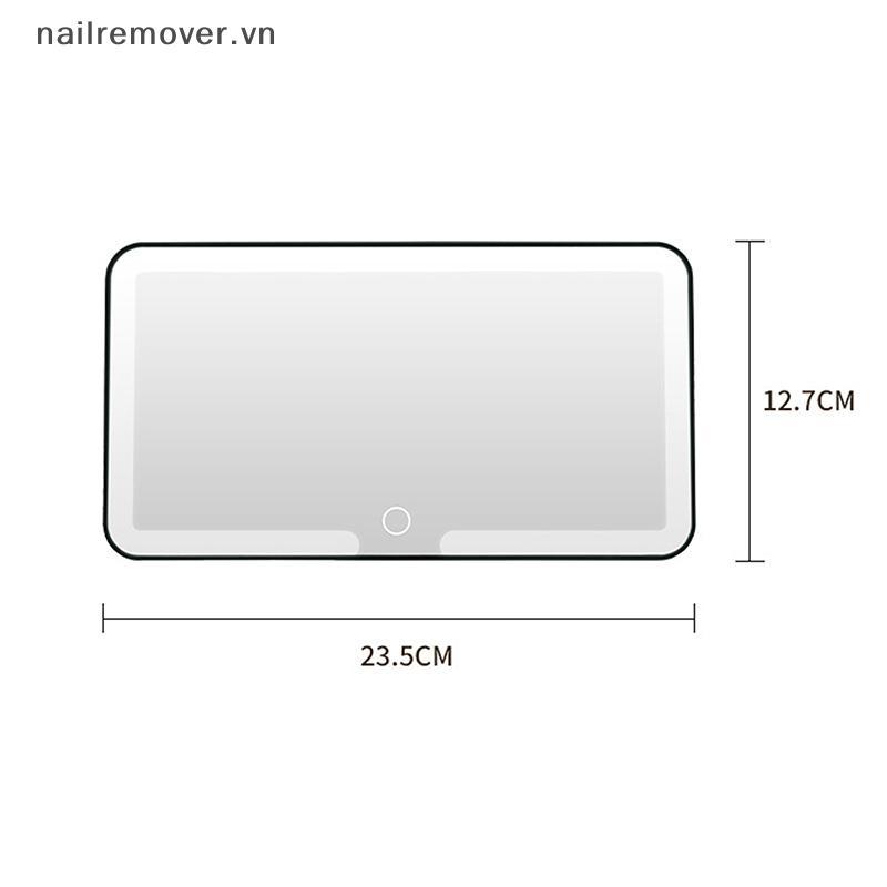 [NR] Gương trang điểm LED ô tô cảm ứng, 3 mức sáng, gương che nắng nội thất