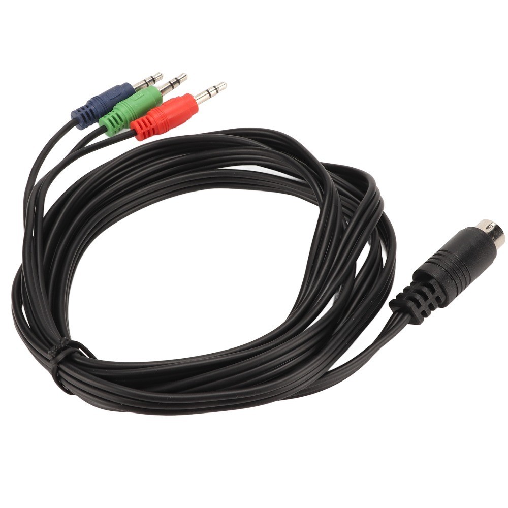 Cáp STABFOAM Mini DIN 9 Pin sang 3,5mm, Dây chuyển đổi âm thanh linh hoạt 1,8m / 5,9ft, Bộ chuyển đổi âm thanh 9 chân Cắm và chạy Bộ khuếch đại cáp DIN sang 3 Sử dụng