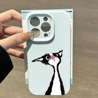 Mèo con băn khoănPhù hợp với16vỏ điện thoại iPhone17Air,vỏ silicon cho cácmodel14/11Pro