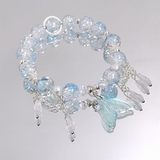 Vòng tay pha lê ethereal với thiết kế niche, phù hợp cho nữ sinh viên yêu thời trang