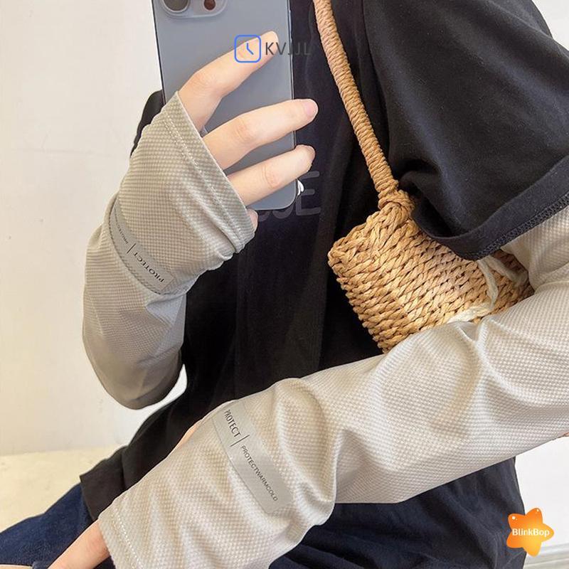 [KvJJL-t] 1 Cặp Tay Băng Chống Tia UV Hút Mồ Hôi Cho Nam Nữ Chống Nắng Tay Tay Áo Đi Xe Đạp Ngoài Trời Tay Lái Xe Tay Áo Mới