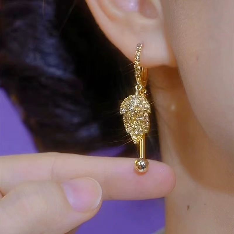 Bông tai nữ thép không gỉ không gây dị ứng, khóa tai thanh lịch, phù hợp đi chơi
