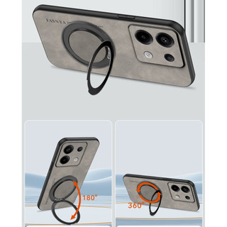 Áp dụng cho Xiaomi Redmi Note 13 Pro 5G 2312DRA50C 2312CRAD3C 2312DRA50G 2312DRA50I POCO X6 POCOX6 Vỏ kim loại xoay từ tính bảo vệ ống kính, vỏ chống sốc