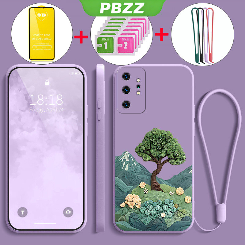 Có Vỏ Phim Mềm Cho SAMSUNG note 10 plus note 10 pro note 10 lite Vỏ Điện Thoại Vỏ Mềm Silicon Lỏng Chống Sốc Thiết Kế Mới Thẩm Mỹ Manga Cây YTMLS01