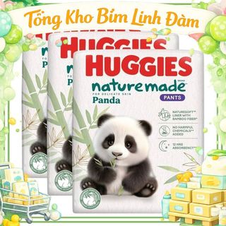 ( Sẵn size L/XXL) Tã quần Huggies Nature Made Panda đủ size cho bé size m56/L42/XL36/XXL22 - THẢO NHI KID