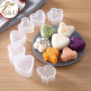 JU 6/7 cái khuôn sushi hình hoạt hình cho cơm bóng và nori - DIY bento tiện lợi
