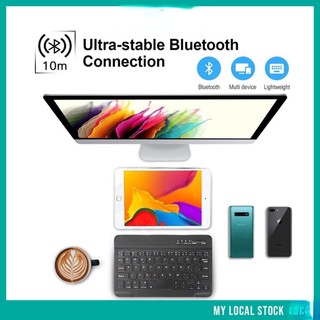 Bộ Chuột Bàn Phím Bluetooth Slim 10 inch Không Dây Tối Giản Cho Ipad / Máy Tính Bảng Android / Laptop / PC