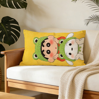 Crayon Shin-chan Vỏ gối hình chữ nhật bằng Polyester in một mặt dễ thương, Vỏ đệm ô tô & Trang trí nội thất (Không bao gồm gối)