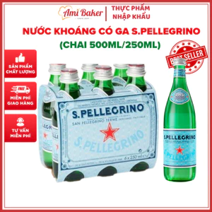 Nước Khoáng Có Ga S.Pellegrino 250ml & 500ml Cao Cấp