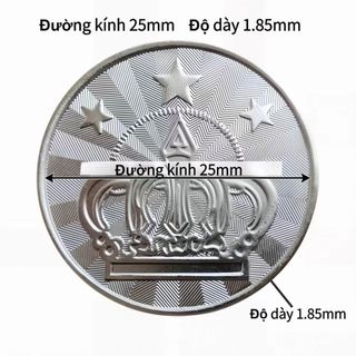 Đồng Xu Token Cho Máy Chơi Game Arcade Giá Rẻ, 1 bộ 10 cái, Thép Không Gỉ Cao Cấp, Kích Thước Đường Kính 25mm, Trọng Lượ